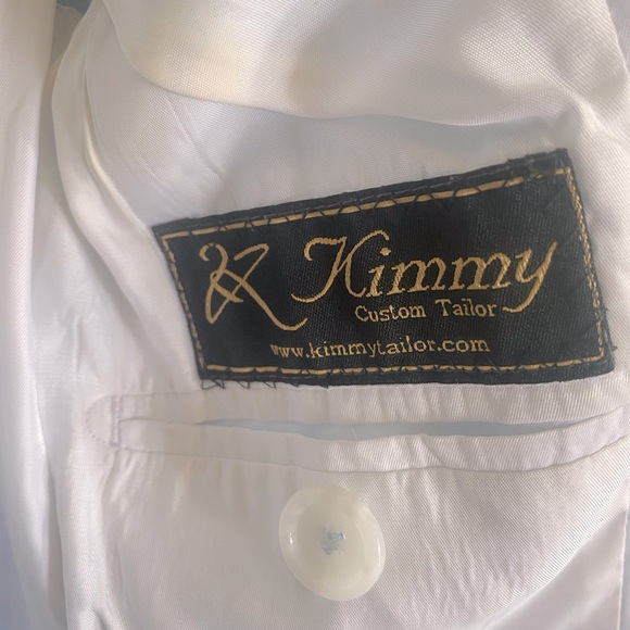 Blue blazer, custom made, size small - Picture 3 of 5